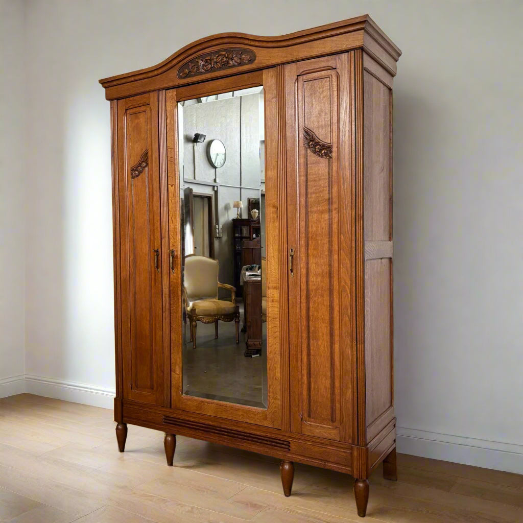 antiker kleiderschrank | eiche | jugendstil um 1920