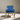 Antiker Sessel | Historismus - Neobarock | blauer Samt & Goldverzierungen