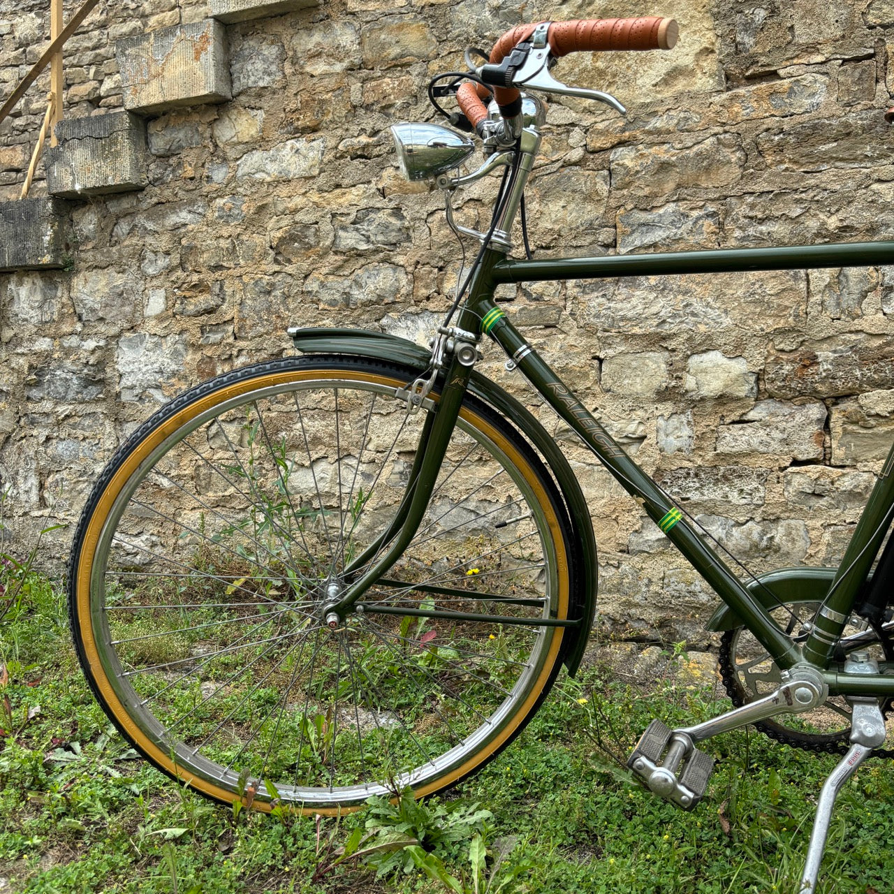 raleigh vintage rennräder Raleigh Vintage Fahrrad 60er – Grün & Braun