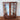 Antike englische Nussbaum Vitrine – elegante Glasvitrine auf Queen-Anne Füßen um 1920 – Ansicht 2